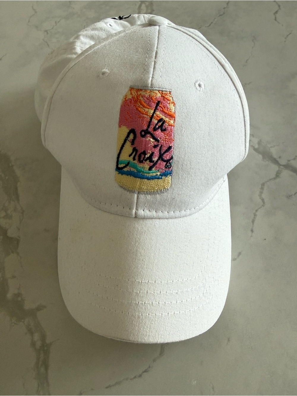 White LaCroix Baseball Hat